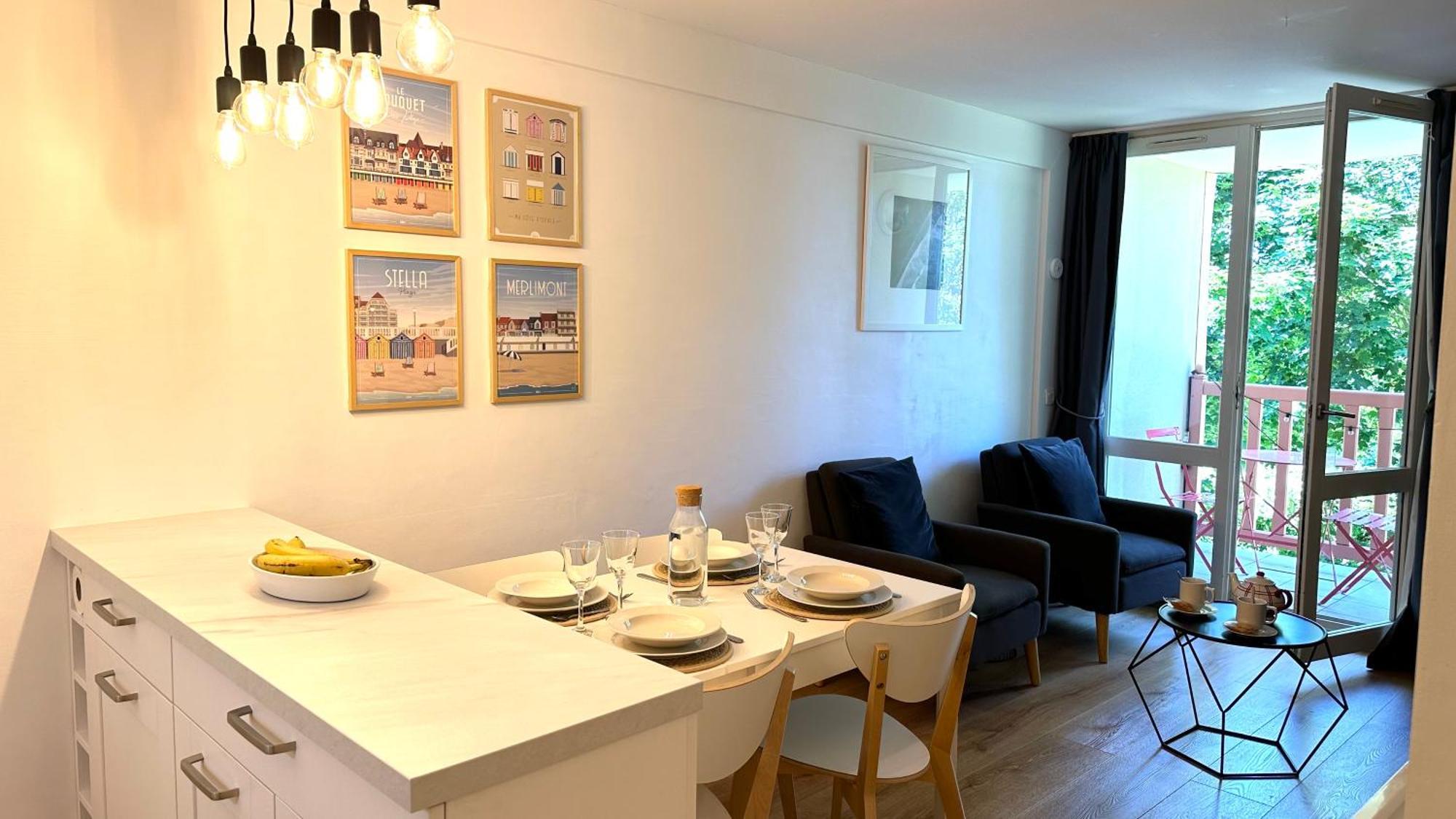 Appt 4 Pers-2 Chb-2 Sdb-Piscine-Linge Inclus-Literies Faites A L'Arrivee Inclus-Parking Daire Le Touquet Dış mekan fotoğraf